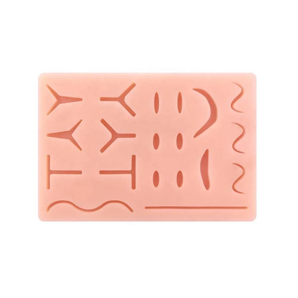 Suturing Training Pad For Doctor Nurse Student Practice Model Wound Silicone Suture Pad Human Traumatic Skin Model