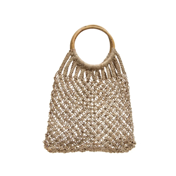 New Arrival Hand Cotton Macrame Tassel Bags Shopping Beach Handmade Macrame Bag For Girls From Bangladesh By Quality Handicrafts