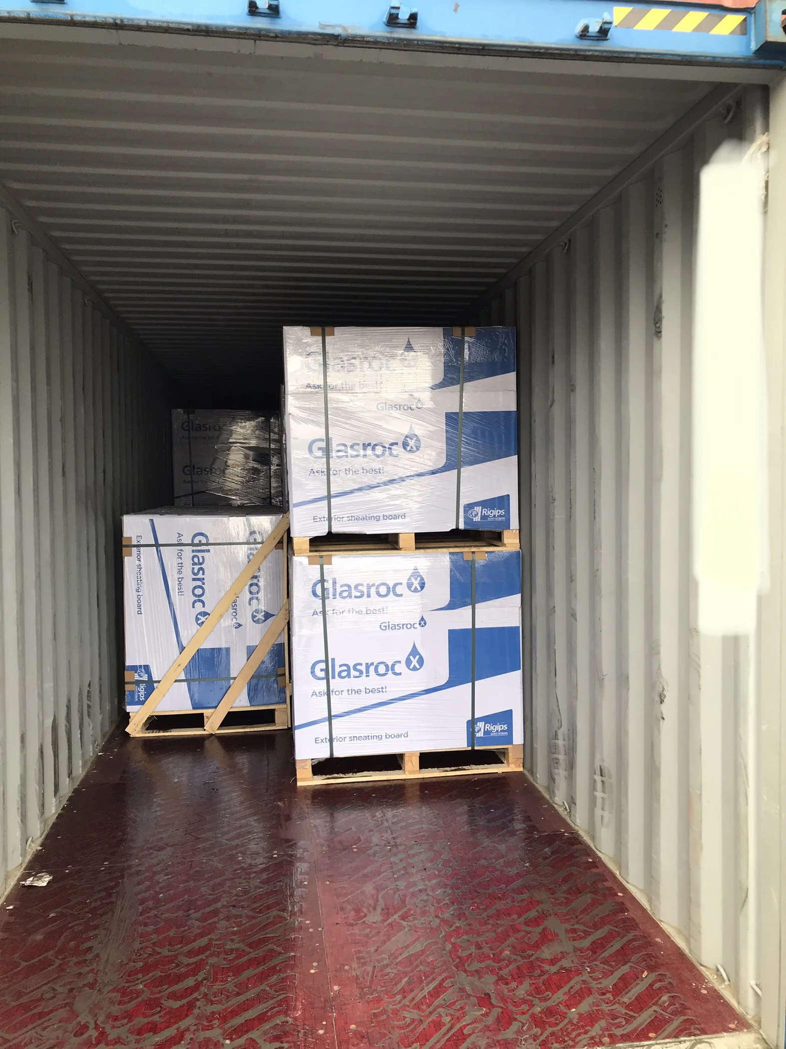 British Gypsum Glasroc X Sheathing Board 2400mmx1200mmx12.5mm External Sheathing Board Gyproc