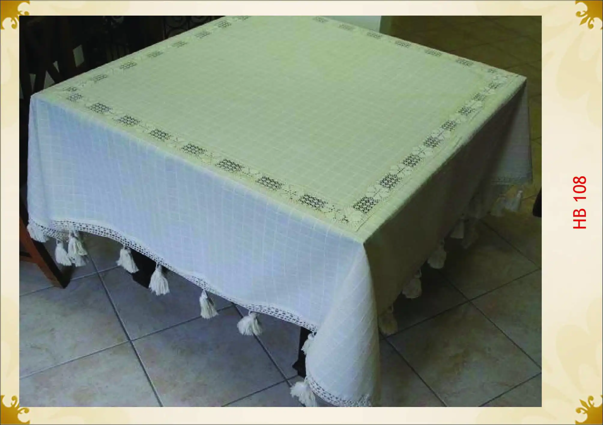 Luxury Tablecloth Lace Detailed Tablecloth Tablecloth 100% Turkish Cotton Embroidered Natural Best Product Worldwide Shipping