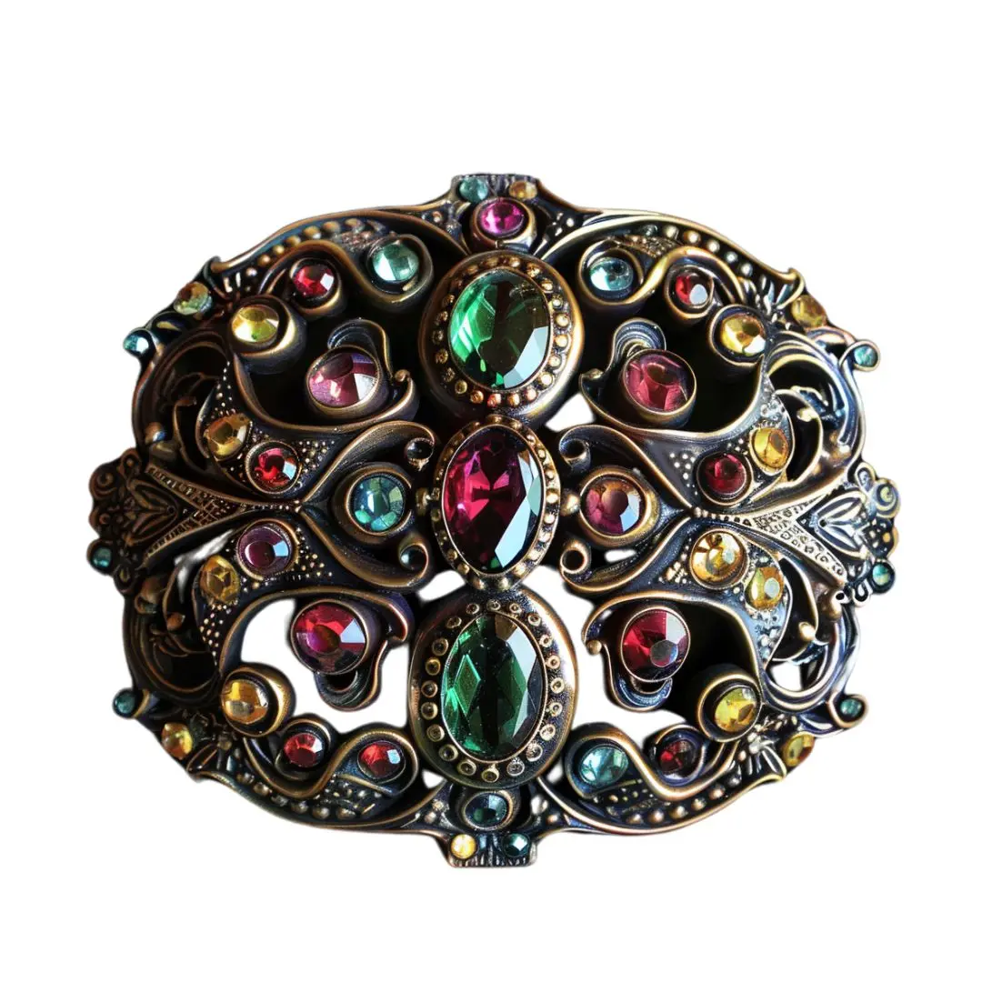 Fashion Custom Rhinestone Belt Buckle