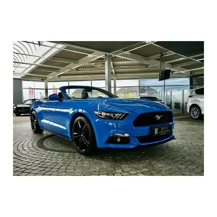 Хорошее качество Ford Mustang 2 3 EcoBoost Cabrio 1.Hd + Deutsch Топ подержанные автомобили внедорожник с правым рулем