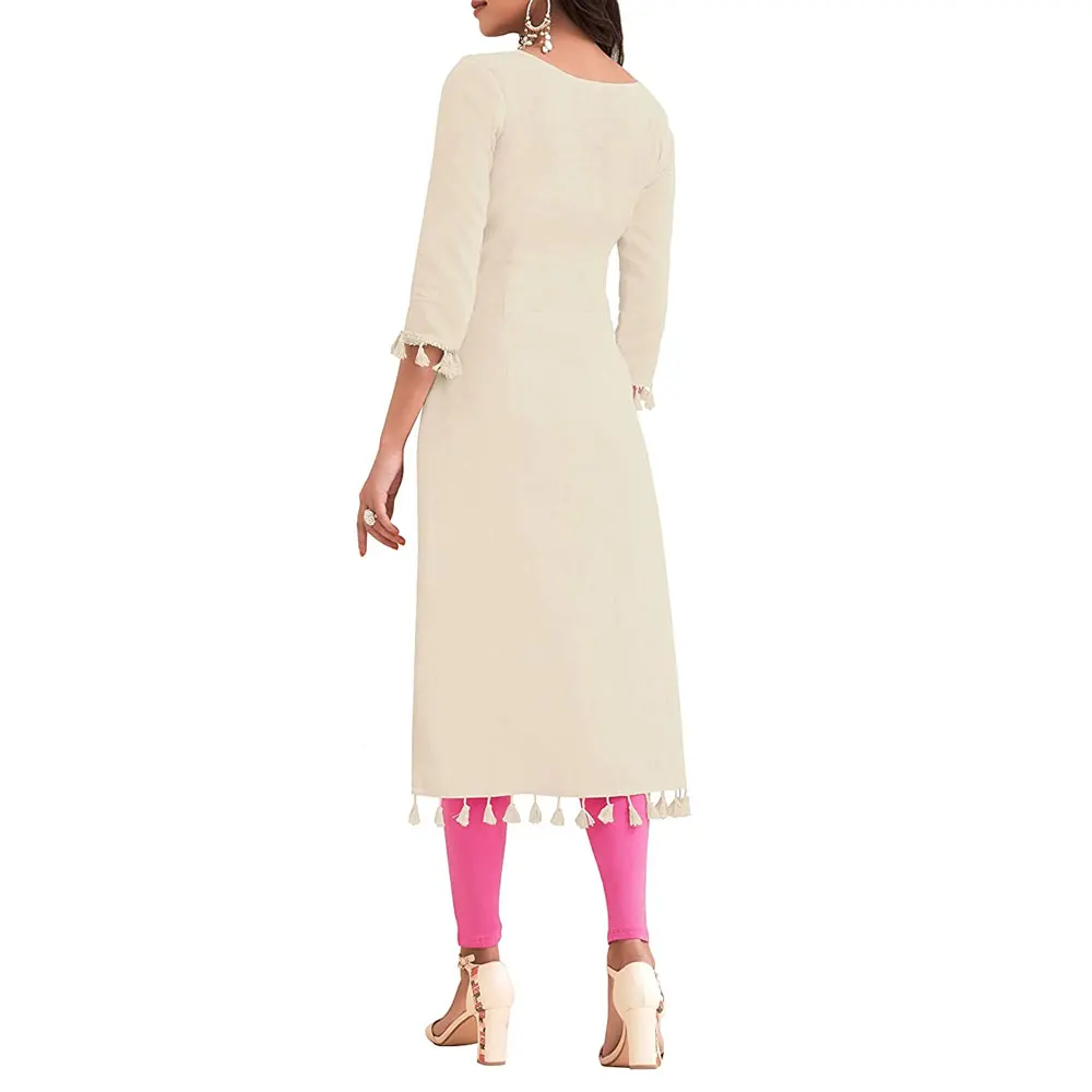 OEM Service Autumn Winter Cotton Women Kurtis Ladies Casual Wear Kurtis With Customized Design