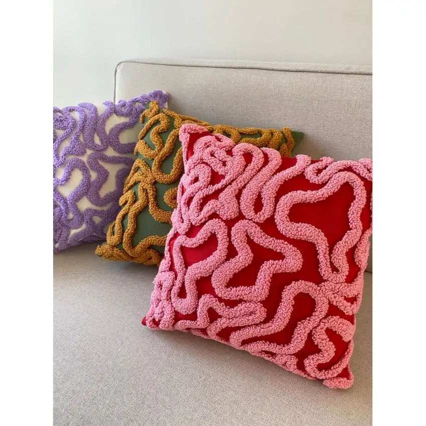 Home Decorative 3d Flower Throw Pillow Covers Decoration Floral Cushions Covers Cases Velvet Pillowcases Pillow Cover For Sofa