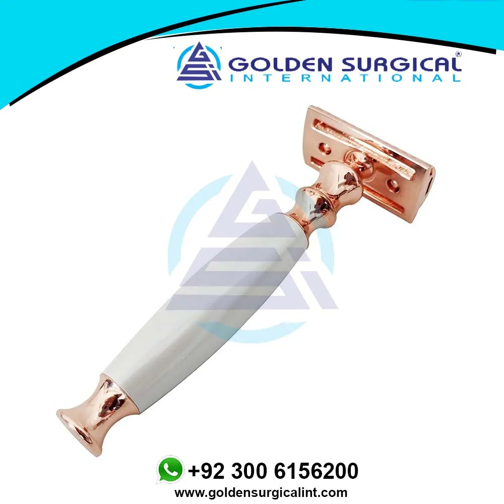 Rose Gold Vintage Shaver Styling Shaving Knife Manual Shaver Best Quality Shave Bamboo Handle Shaving Safety Razor