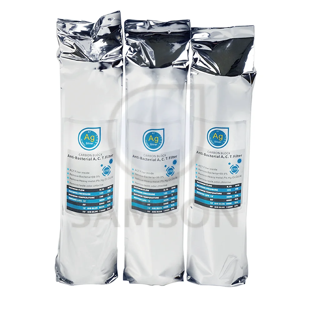 Taiwan product ACT+CTO 6610 carbon water filter featuring Water filtration process perfect for Mopping floors