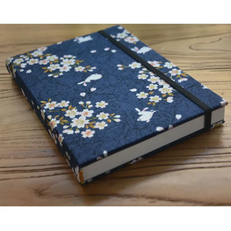 LABON Portable Custom Printing Fabric Cover Blank Hard Cover Watercolor Paper Sketchbook Gift