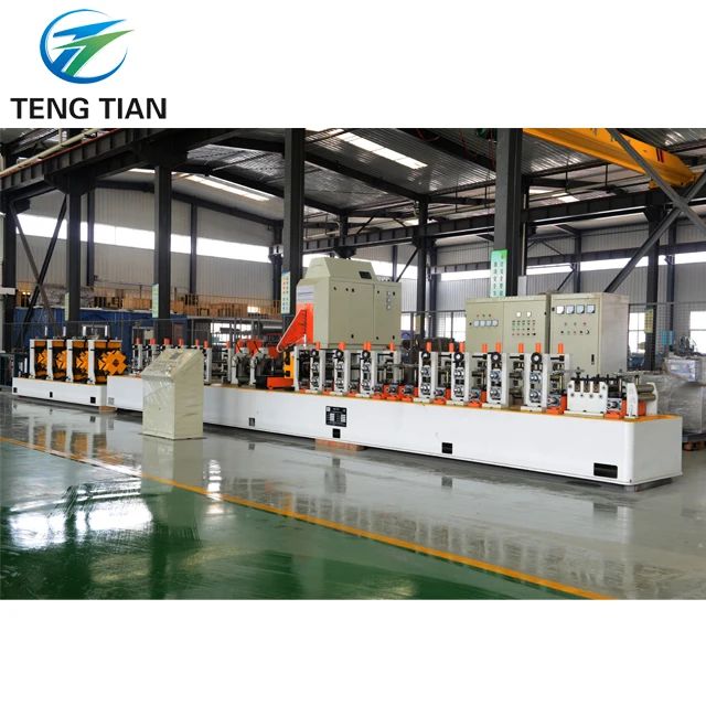 Efficiency Cost Straight Seam Galvanized/MS Steel Pipe Making Machine With Rollers