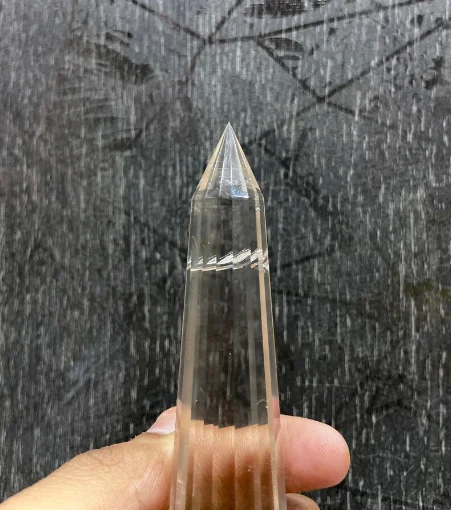 Лучшее качество Лидер продаж натуральная 16 граненая прозрачная Хрустальная палочка для карандашей отполированная исцеляющая подарок.