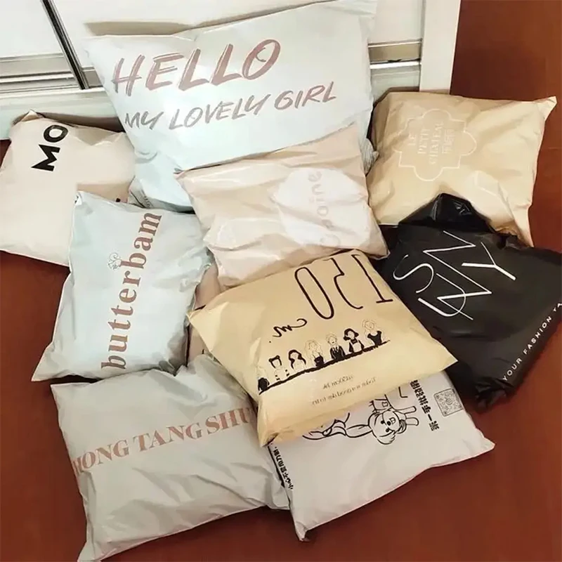 Custom Clothes Packaging Biodegradable Compostable Postal Self Seal Shipping Plastic Printed Poly Mailer Mailing Poly Bags