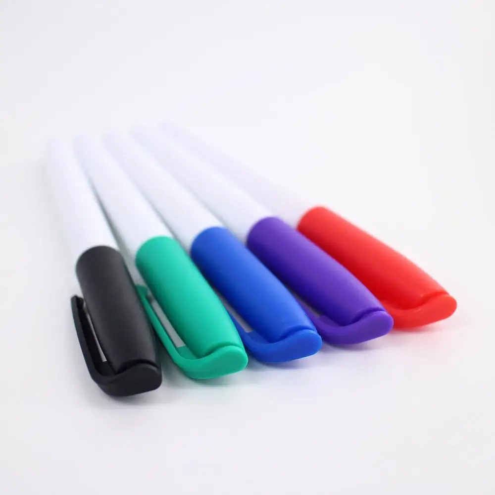 Different color easy to clean whiteboard marker for office