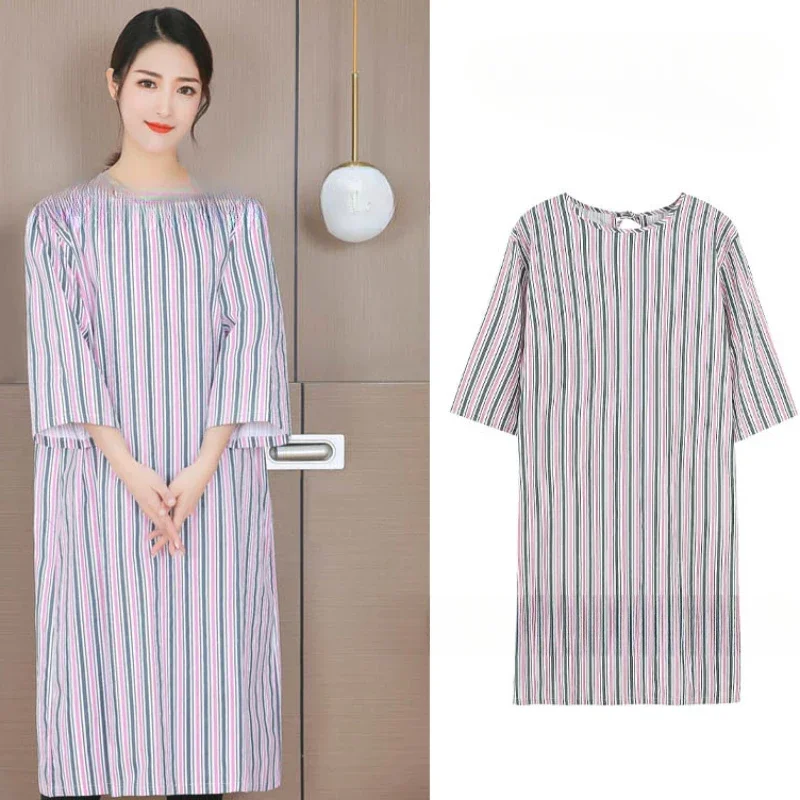 Хлопковая ночная рубашка для пациентов