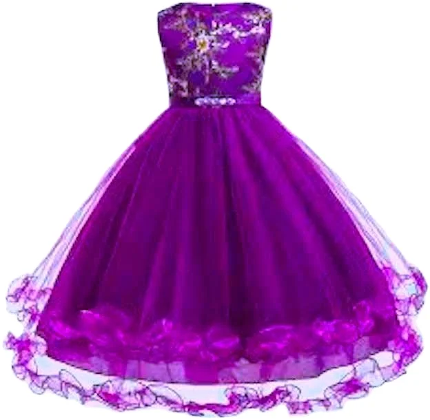 Girls Trailing Lace Tutu Dress Flower Kids Dresses for Girls Banquet Show Dress Hot Selling Summer Cotton Mini Satin Fabric Fold