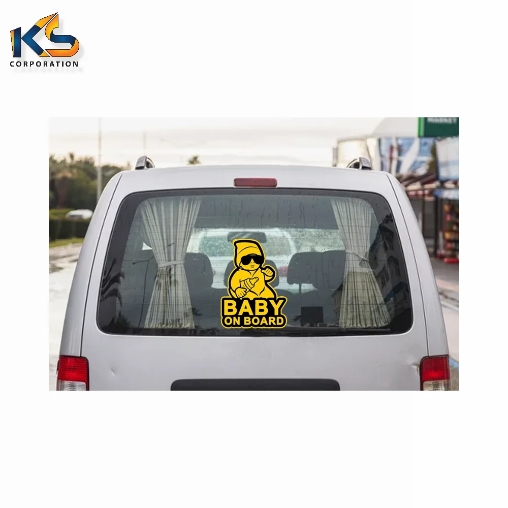 Custom Logo Decal Stickers Advertising Baby On Board Car Stickers Custom Baby On Board Warning Sign Stickers