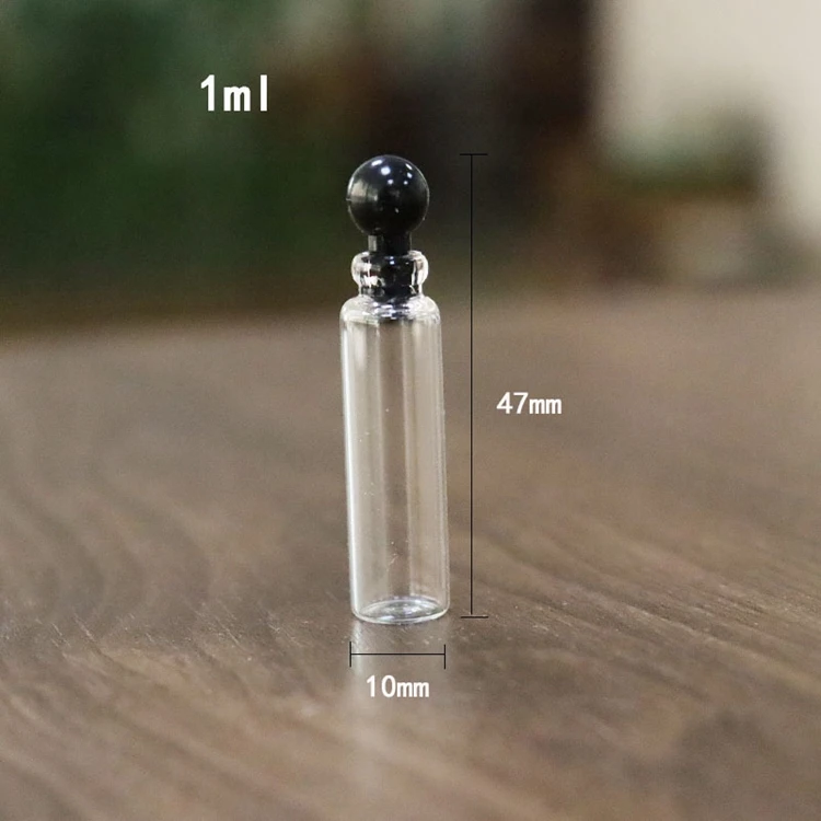 Disposable 1ml/2ml/3ml/5ml  Essence Liquid Bottle Press Spray Refill Perfume Bottle Horsetail Cork Bottled With Water