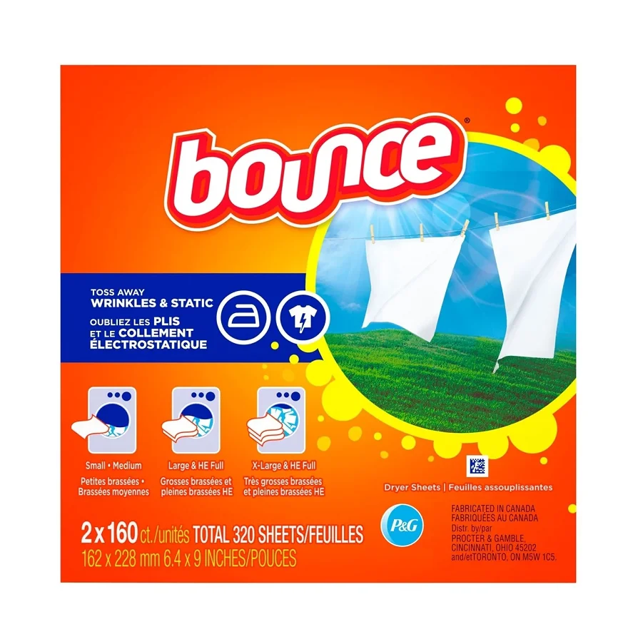Direct Supplier Of Bounce Dryer Sheets, Outdoor Fresh, 320 Sheets At Wholesale Price