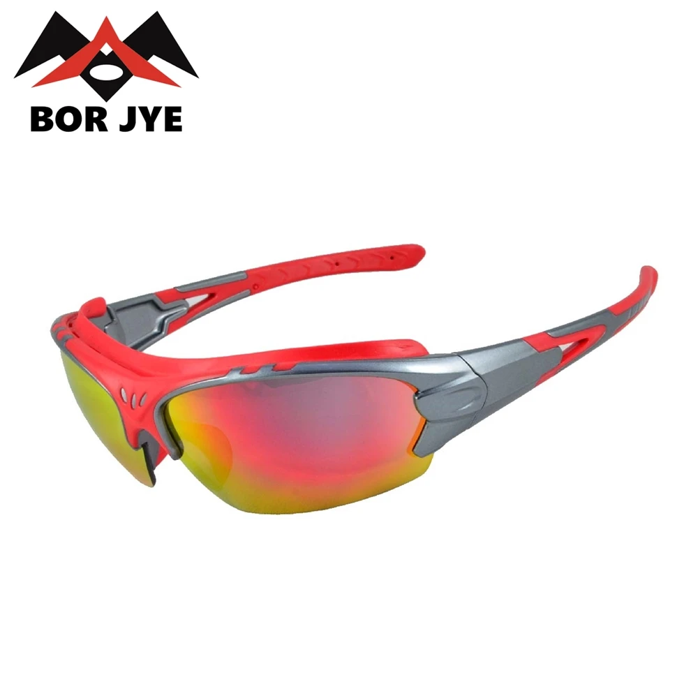 Borjye J116B оптовая продажа черные линзы противотуманные спортивные солнцезащитные