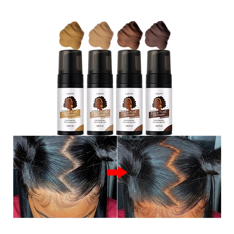 ODM Wholesale Tint Mousse Lace Wig And Frontal Styling Lace Tint Foam 100ML Lace Tint Mousse