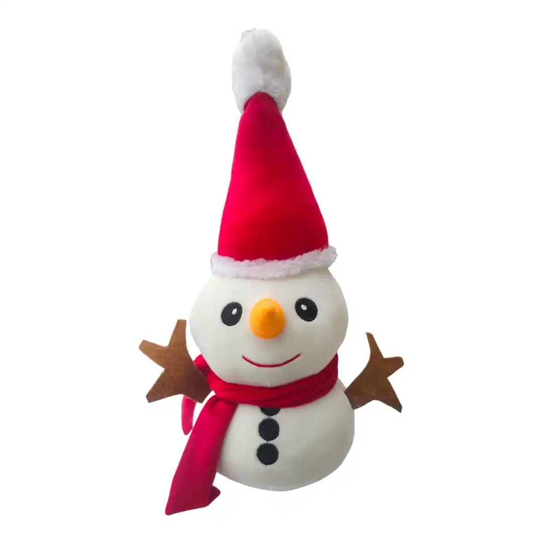 2024 Oem service cute soft sweet Christmas plush toy snowman Plush Toys Stuffed for Christmas decoration kids play