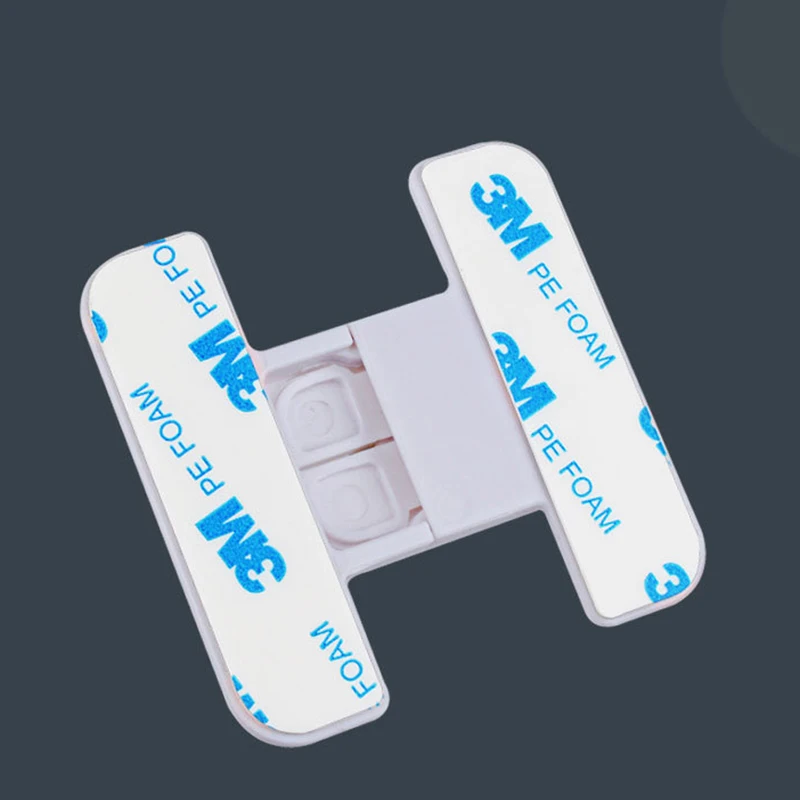 Fridge Door Lock Adjustable Freezer Cabinet Drawer Locks for Kids No Trapped Fingers Easy Installation