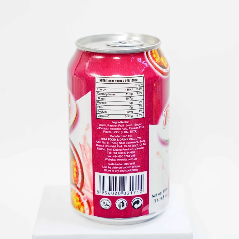 Best Price Premium Mixed Fruity Juice 11.16 fl oz High Quality Passion Fruit Puree Orange Apple Pineapple Private Label Buyers