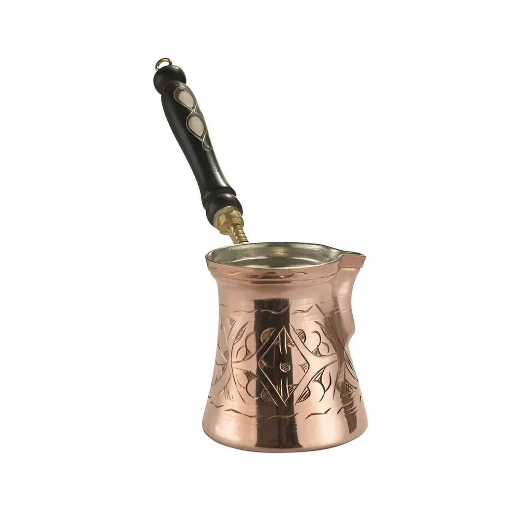 Premium Range of Globally Selling Turkish  Coffee Pot With Wooden Handle Tea making Pot Set
