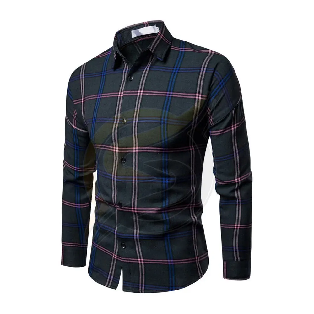 Top Quality New Casual Men Dress Shirt Pure Color 100% Cotton Summer Casual Formal Shirt For Men