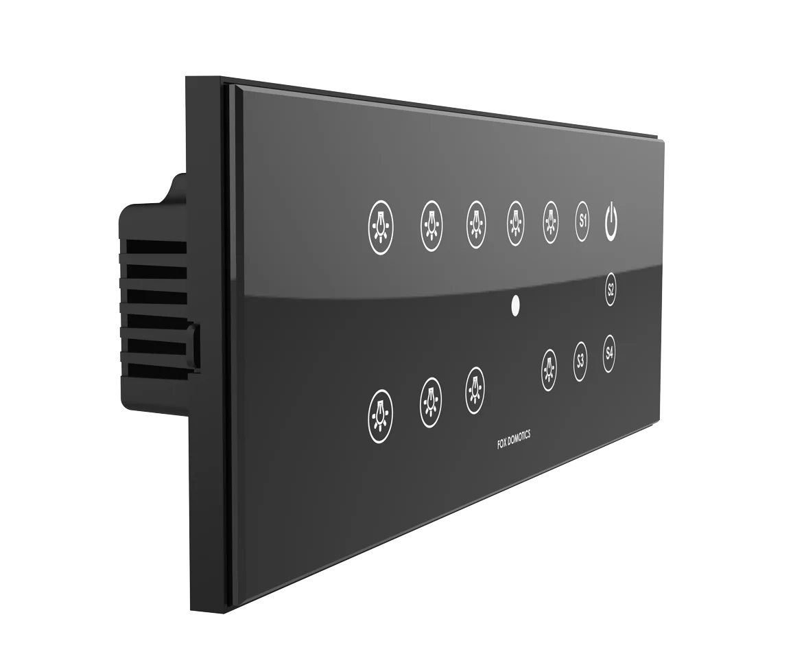 Smart Switch 8 Gang Toughened Glass Crystal Panel Sensitive Touch Remote Control WIFI Light Switch