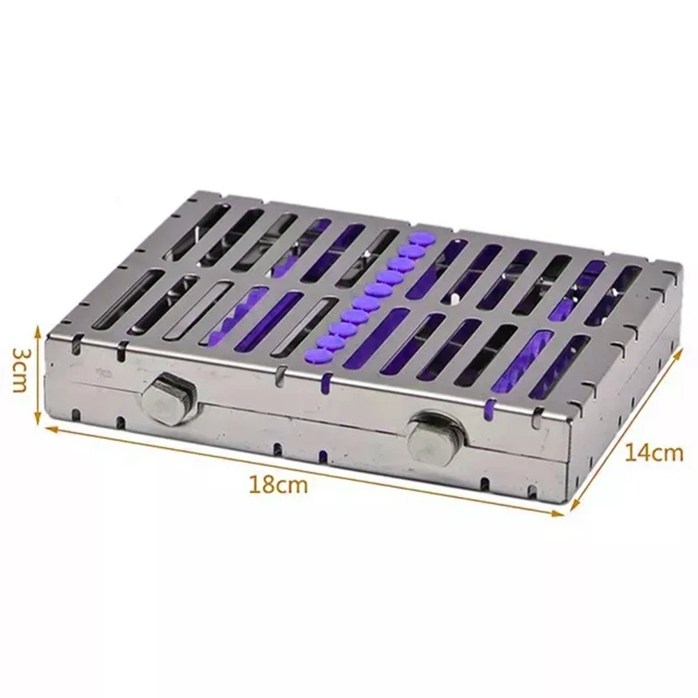Surgical Grade Surgery Sterilization Cassette Rack Tray Sterilization Cassette Stainless Steel Dental Instrument Tray
