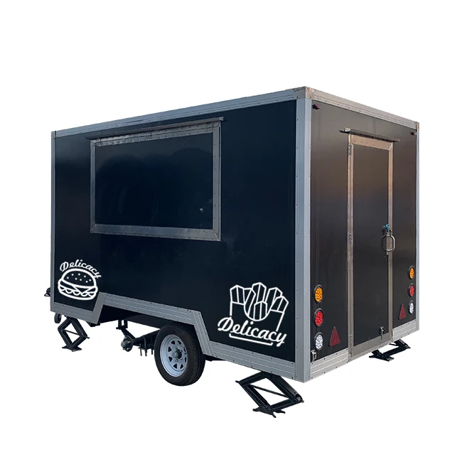Multifunction Drivable Trailers Fully Equipped Mobile Fast Food Trucks Mobile Food Truck With Full Kitchen Equipments