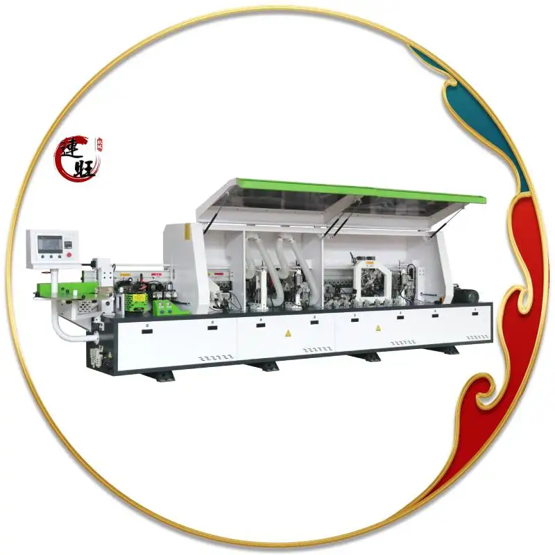 QDLW-388J wood pvc mdf plywood High efficiency cabinet automatic edge banding machine seven functions edgebander machine price
