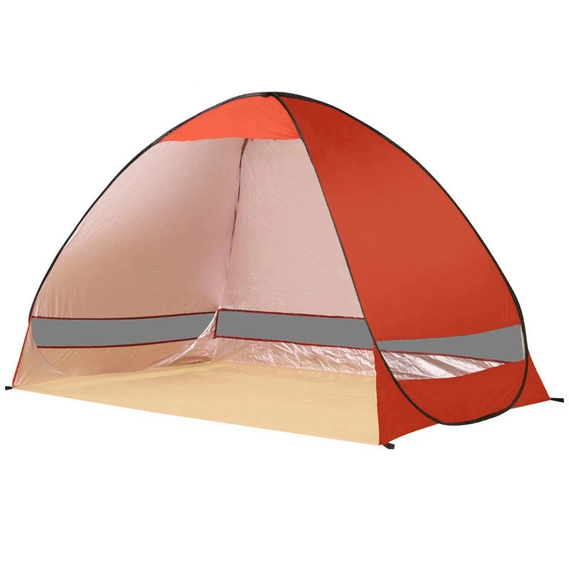 Factory Direct Supply Sunshade Anti-Uv Upf 50+ 1-2 Person Sun Shelter Instant Pop Up Automatic Beach Tent For Backpacking