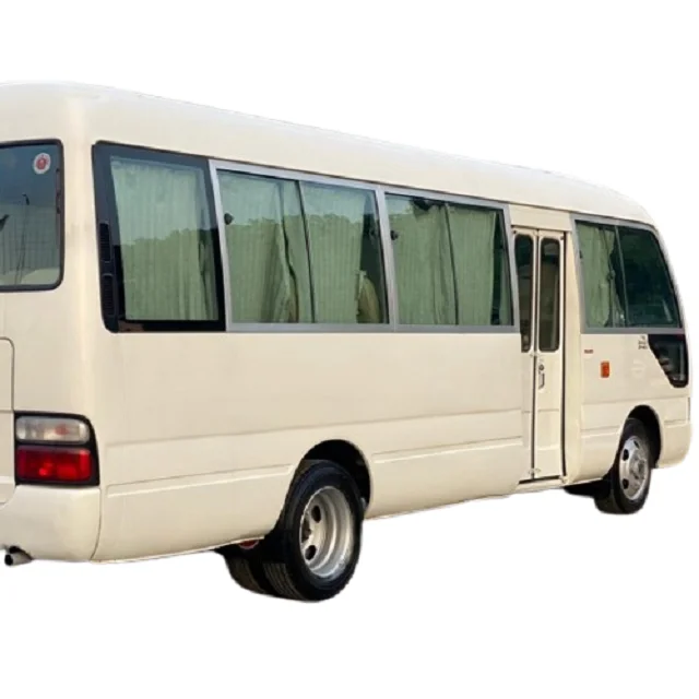 Perfect Condition Second Toyota Bus High Roof Coaster Bus Diesel / Petrol 30 Seater Coaster For Sale