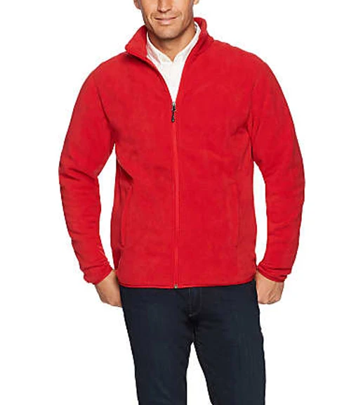 Mens Polar Fleece Jacket Plain Warm Full Zip-Up Coat Wholesale Man Long Sleeve Winter Micro Men Polar Fleece Jacket