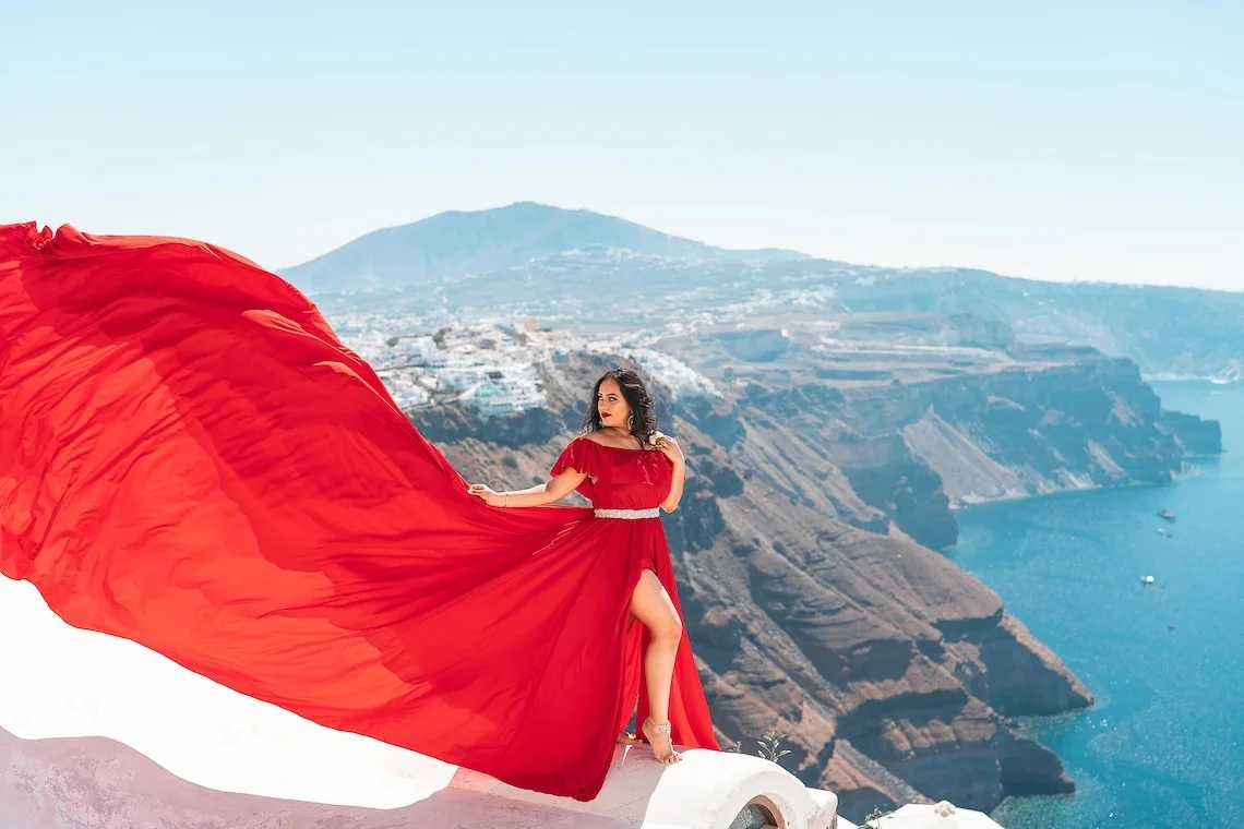 Dress to Dream Flying Dress with Whimsical Wing Details Aerial Allure Handcrafted Dress with Stunning Flying Feature