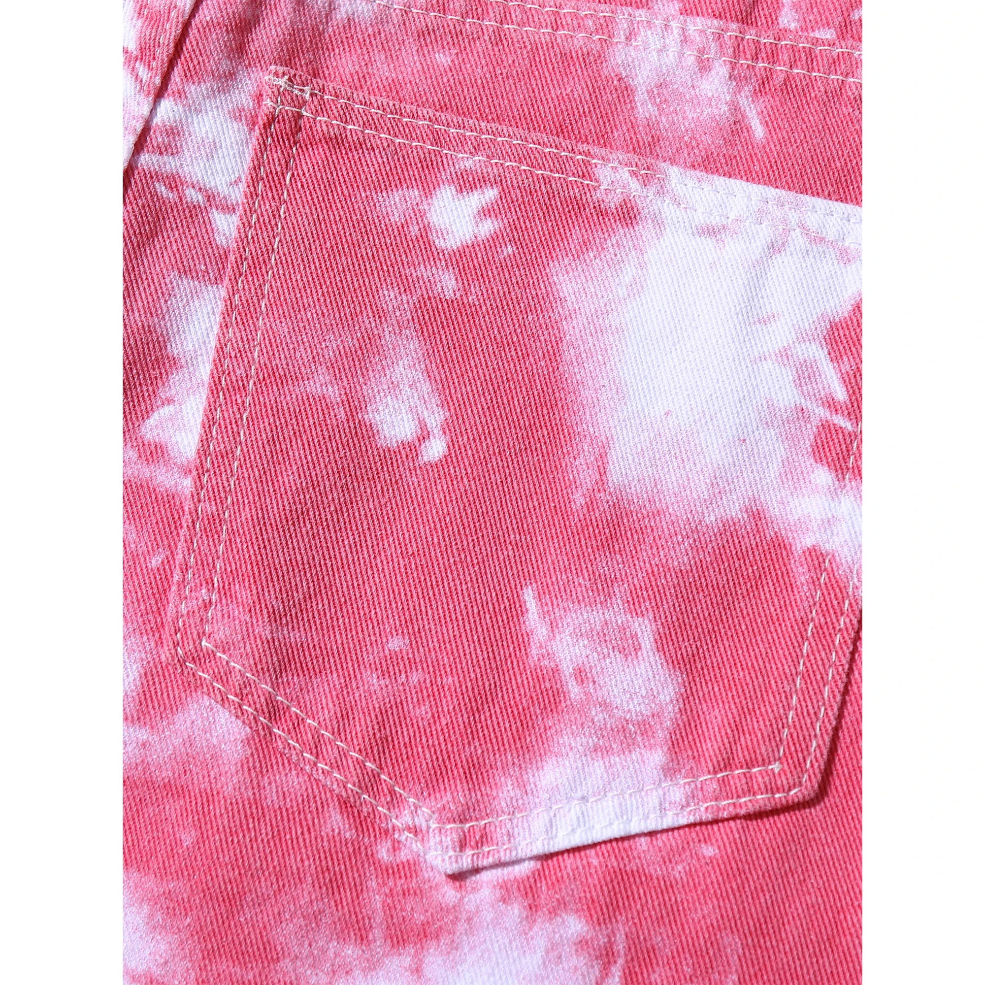 Streetwear Designer Tie Dye Mens Trousers Denim Pants Stacked Flare Jeans For Men