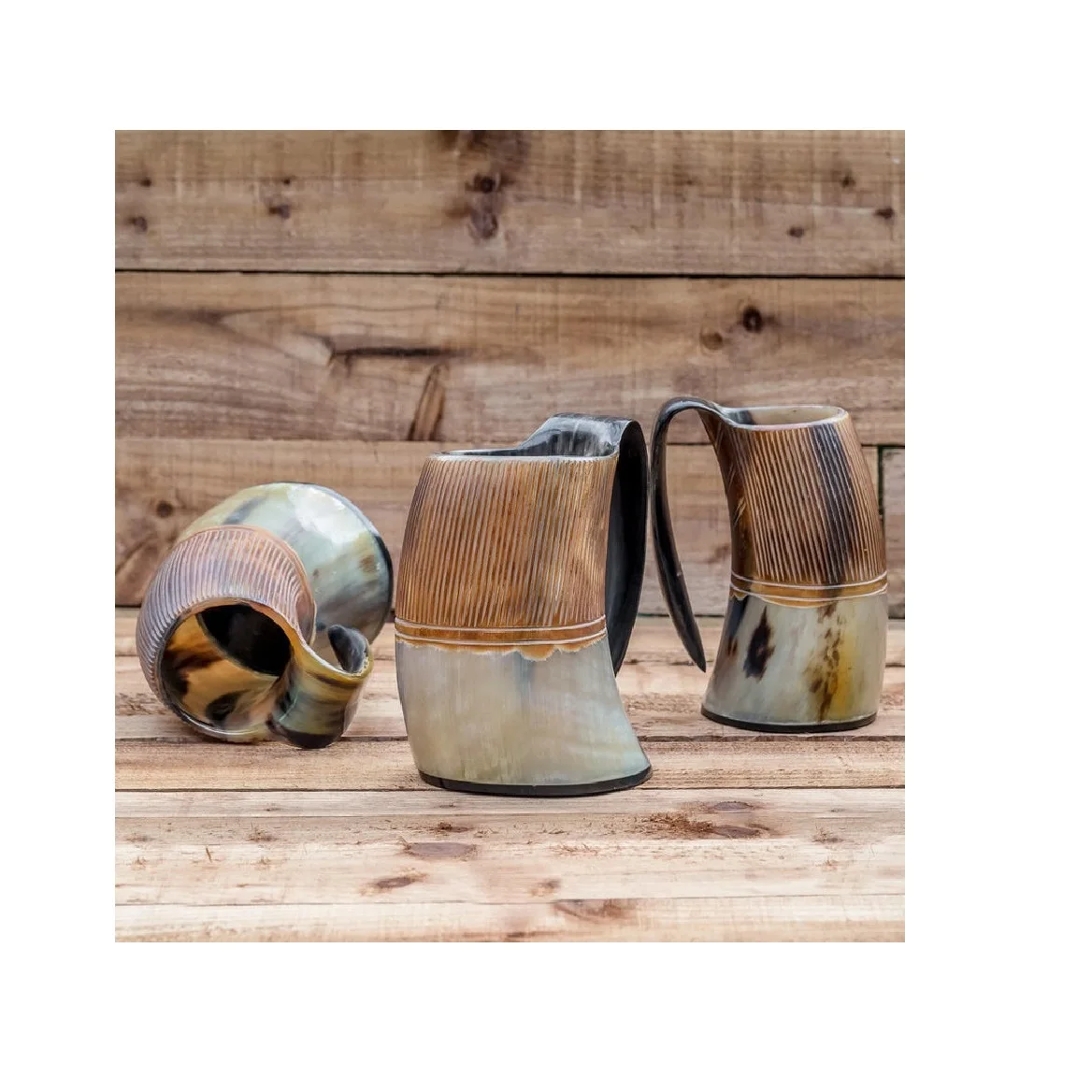 Viking Drinking Horn Mugs Beer Wine Mead Medieval Drinking Horn Mug