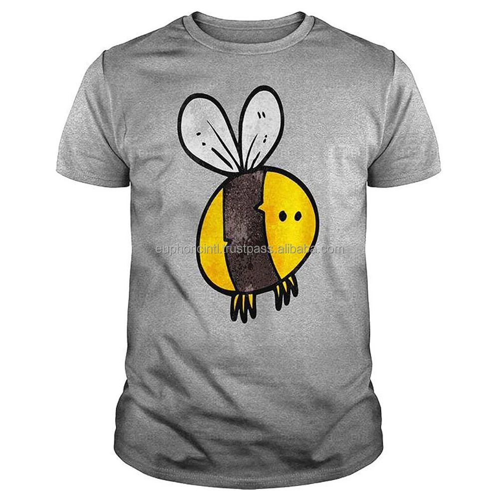High Quality Bee T Shirts Men Summer Print Casual T-Shirt Men Brand Customize Tee Shirts
