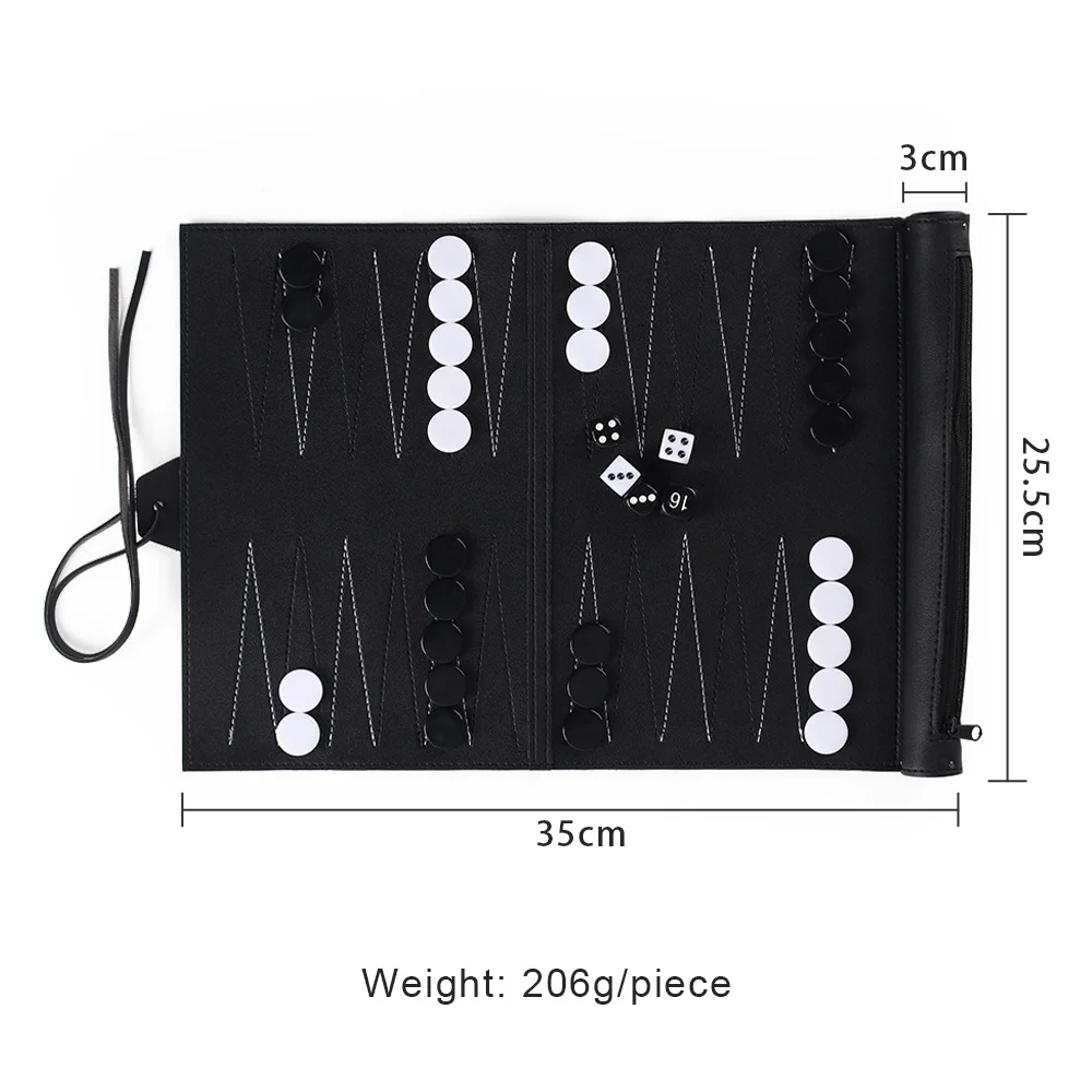 factory custom backgammon leather wood acrylic table board game chess dice piece set travel roll up backgammon luxury backgammon