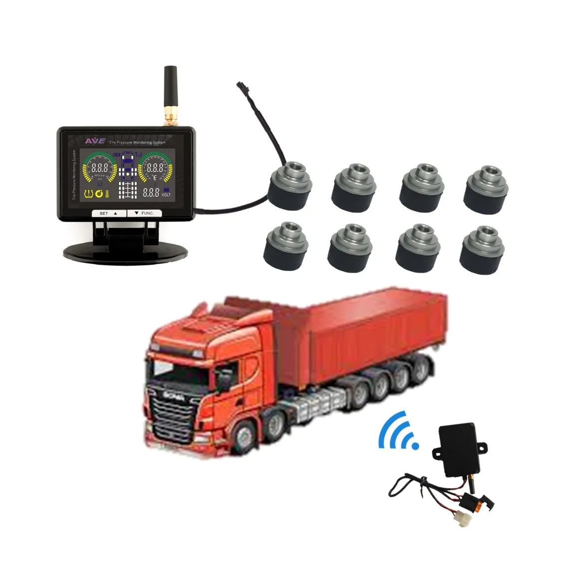 Automatic Trailer Swap/ Change Trailers TPMS for Truck Tractor Trailer 18 - 22 wheels