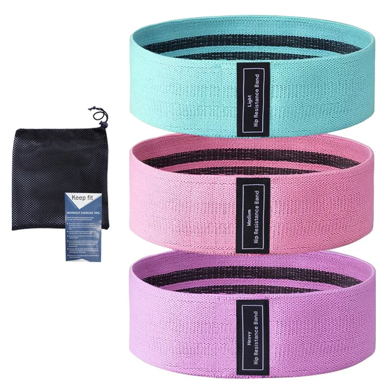 2022  Oem Odm LOGO Squat With Resistance Band Mini Stretch Training Resistance Ring Yoga Exercise Rubber Band