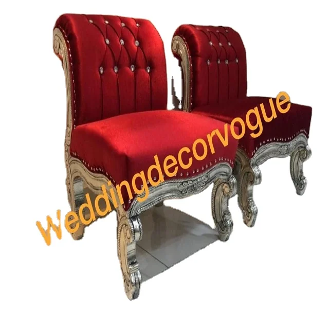 Rental Wedding Party European Modern Style High Back Gold Wedding Royal King And Queen Chairs Throne