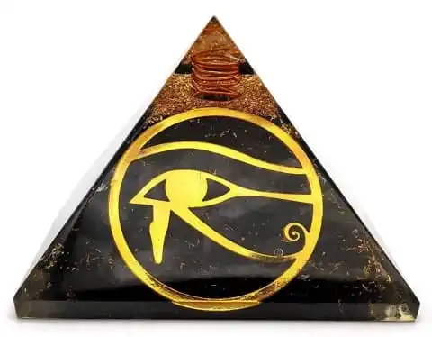 wholesale shungite orgonite pyramid with tree of life symbol:emf protection:orgone pyramid:healing crystal stone:table decor