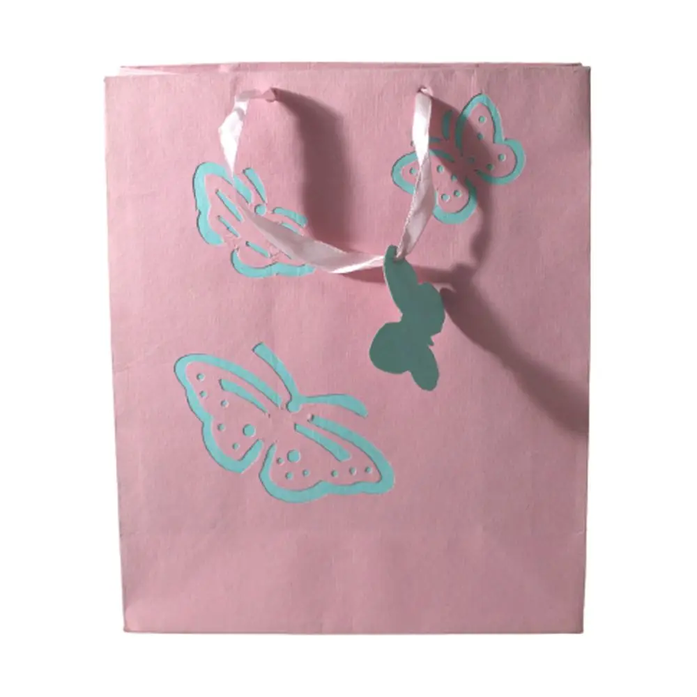 Ручная работа переработанная хлопчатобумажная бумага контрастные цвета бумаги многоразовая Подарочная сумка для покупок