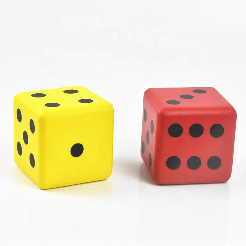 Wholesale Giant PU Foam Playing Dice Set 6cm with Number Dots Dice Cubes Perfect for Math Teaching Educational Toys Pastime
