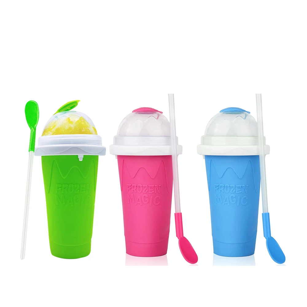 Customized Color Logo 500ml Freezing Ice Slushy Maker Cups for Slushy Slushie Cups for Kids