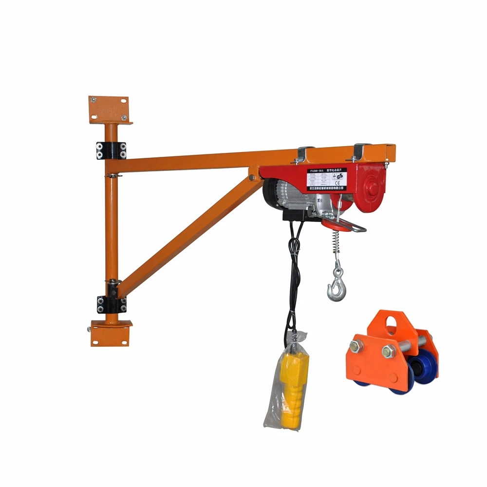 Легкий подъемник с фиксированным поворотным консольным краном 500 кг 1 тонна настенный кран