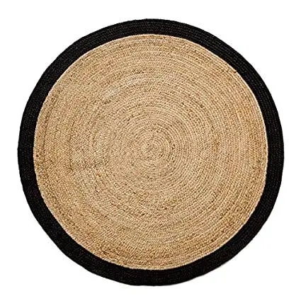 Джутовые термостойкие столовые коврики для обеденного стола коричневое черное натуральное волокно