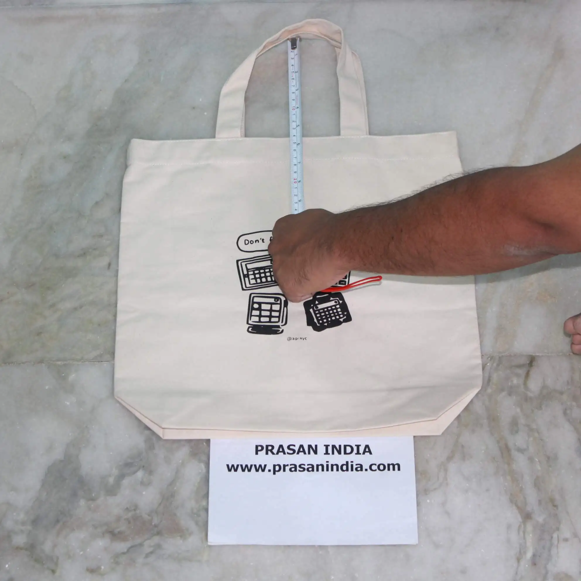 A high quality natural Calico Tote Bag perfect for Block Printing Stencilling Embroidering or Painting onto