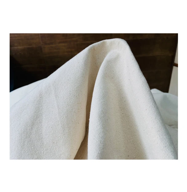 Leading Wholesaler of 310 gsm to 820 gsm High Quality 20 Ounce Recycled Cotton Canvas Fabric for Shopping Bags and Home Textile